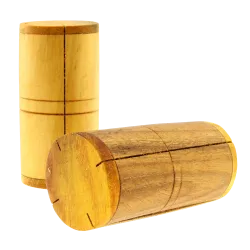 Split Wooden Barrel Shaker - Artisanal Percussion | Rhythms & Roots