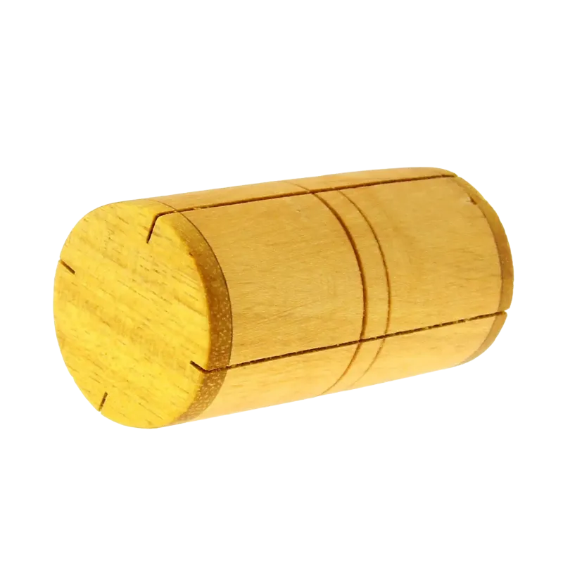 Split Wooden Barrel Shaker - Artisanal Percussion | Rhythms & Roots