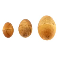 Wooden Egg Shaker - Natural Percussion | Rhythms & Roots