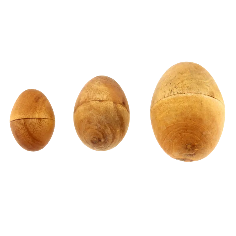 Wooden Egg Shaker - Natural Percussion | Rhythms & Roots