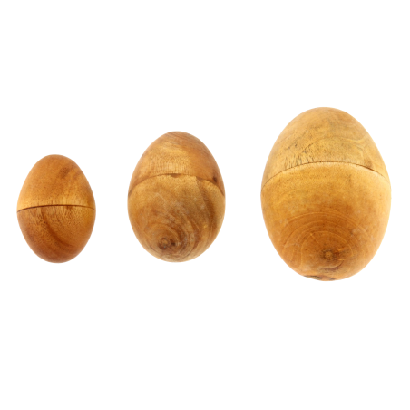 Œuf Shaker en Bois - Percussion Naturelle | Rhythms & Roots