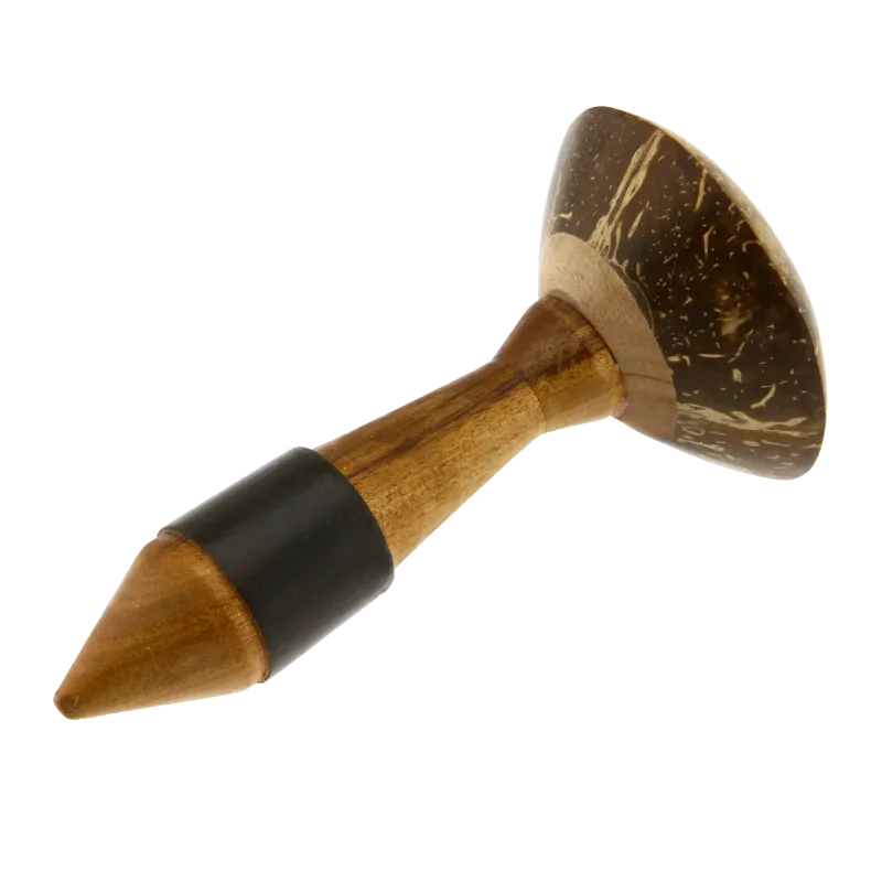 Maraca en noix de coco - Petit modèle 16 cm | Rhythms & Roots
