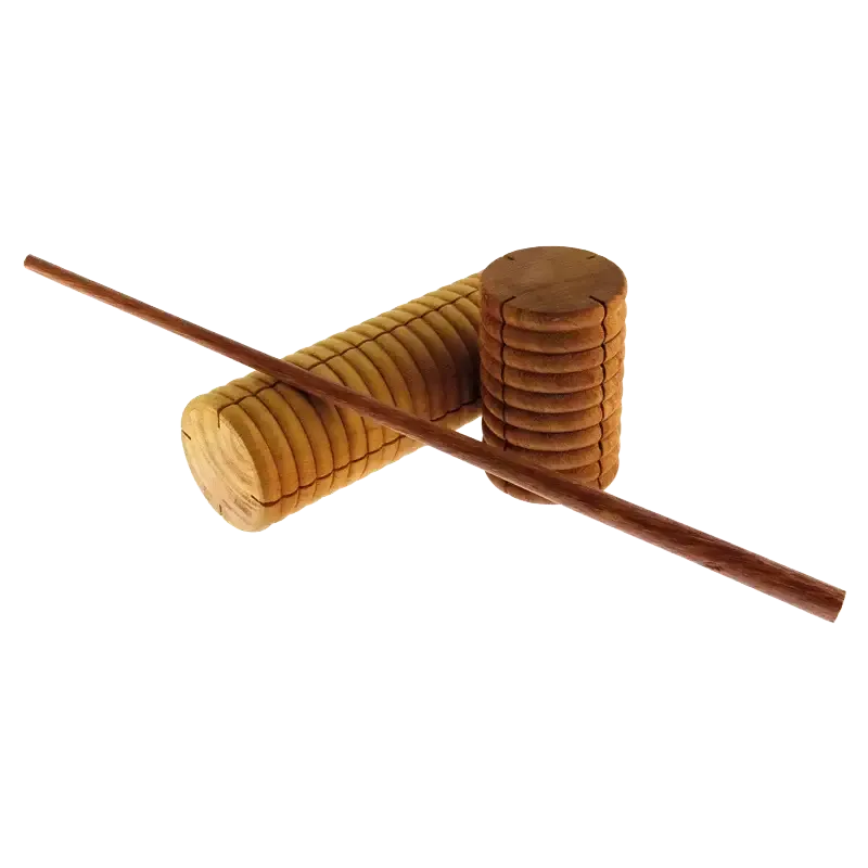 Güiro Shaker - 2-in-1 Wood Percussion | Rhythms & Roots
