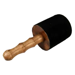 Singing Bowl Mallet 24x9 Leather | Rhythms & Roots