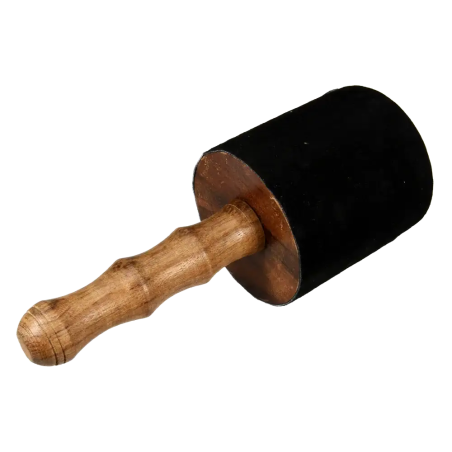 Singing Bowl Mallet 24x9 Leather | Rhythms & Roots