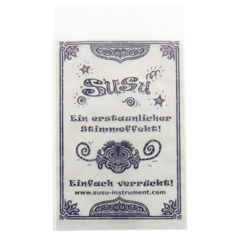 Sachet Susu avec notice en allemand | Rhythms & Roots