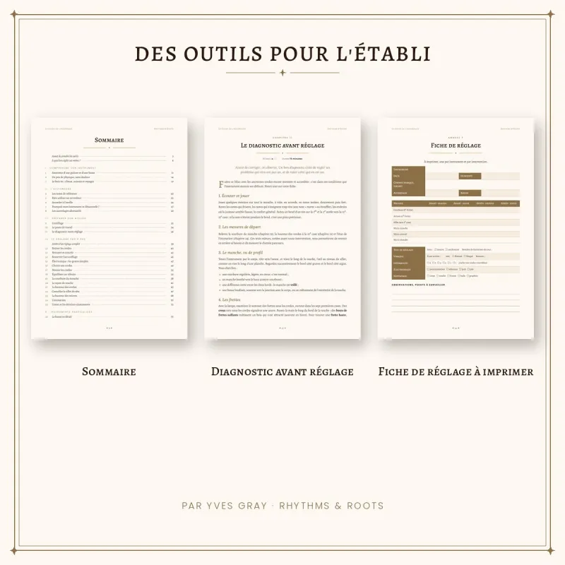 Guide de réglage guitare et basse PDF | Rhythms & Roots