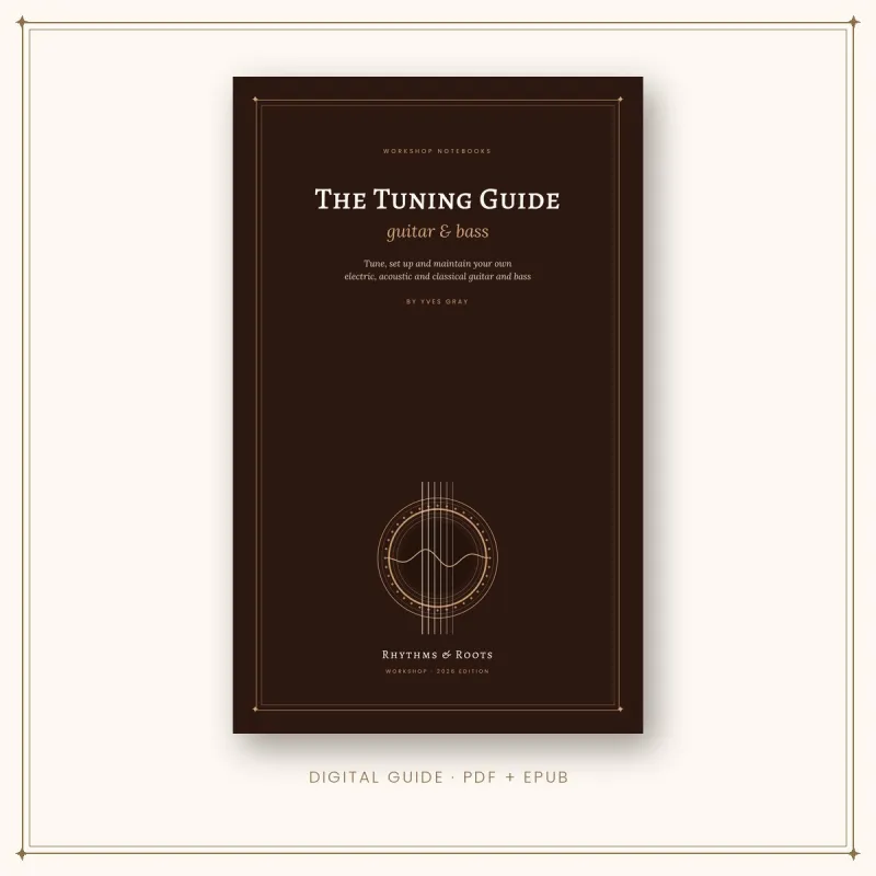 The Tuning Guide, guide de réglage guitare et basse : couverture