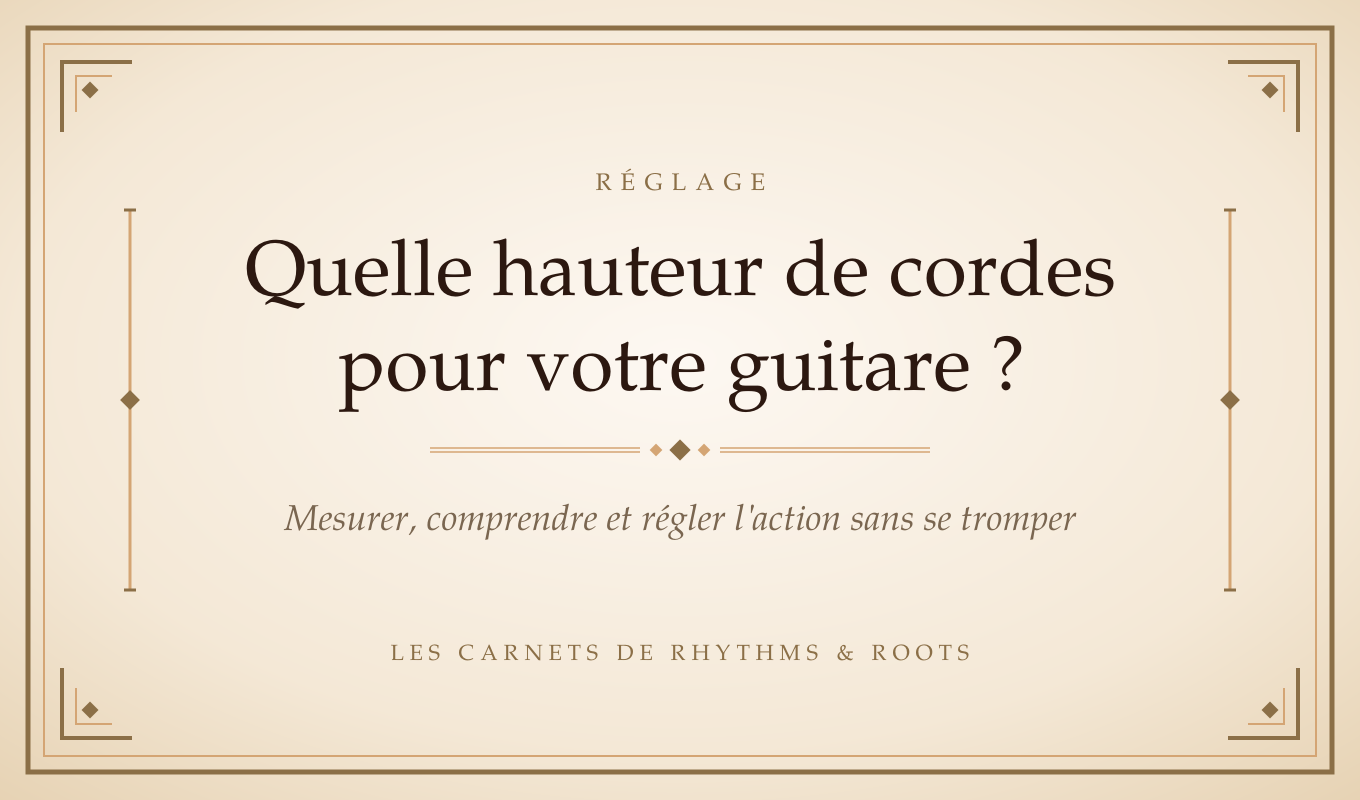 Quelle hauteur de cordes pour votre guitare ?