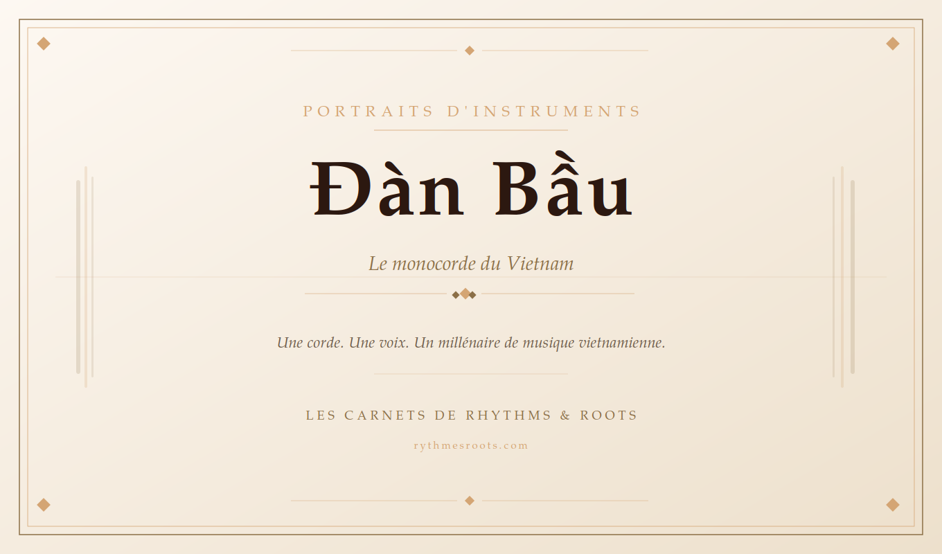 Le Đàn Bầu, monocorde du Vietnam