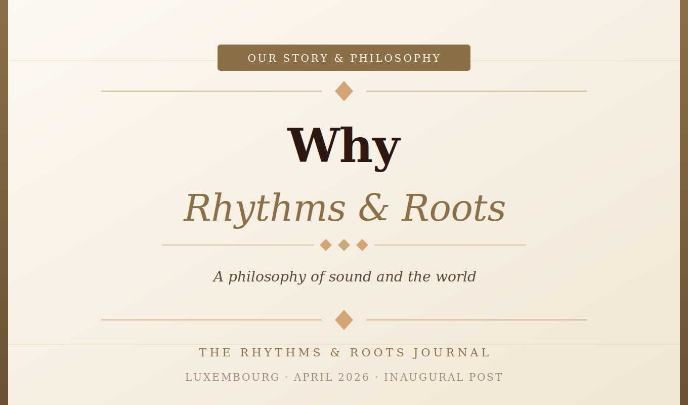 A philosophy of sound and the world